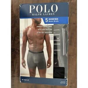 Polol Ralph Lauren Size XL Mens Boxer Briefs No Ride Up Pack Of 5